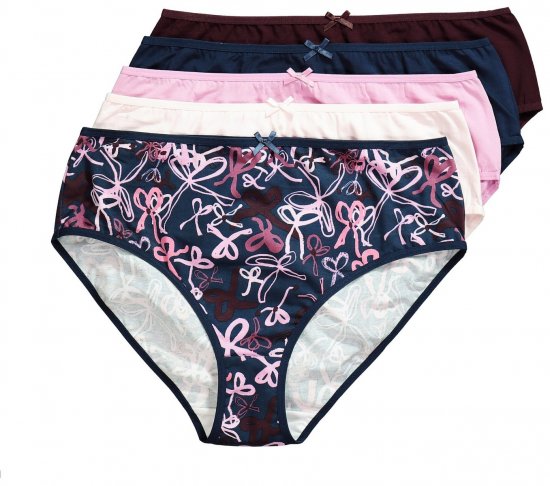 Ulla Popken 844495 Cuecas pack de 5 Ameixa - Cuecas - 