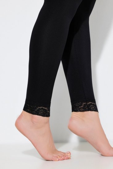 Ulla Popken 844563 Leggings de meia Preto - Collants & meias - 