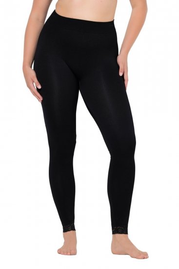 Ulla Popken 844563 Leggings de meia Preto - Collants & meias - 