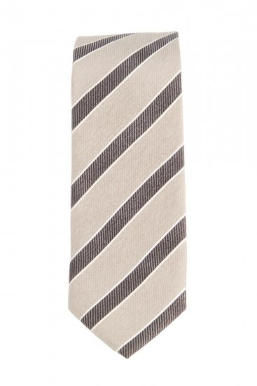 JP1880 Silk Tie Extra Long with Stripes - JP1880 - JP1880 Roupa Homem Tamanhos Grandes