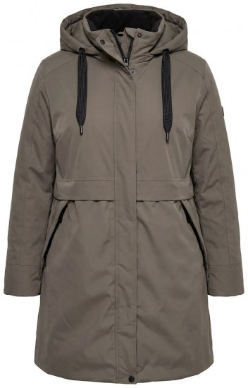 Ulla Popken 845111 Parka Verde escuro - Casacos - Casacos de Mulher em Tamanhos Grandes