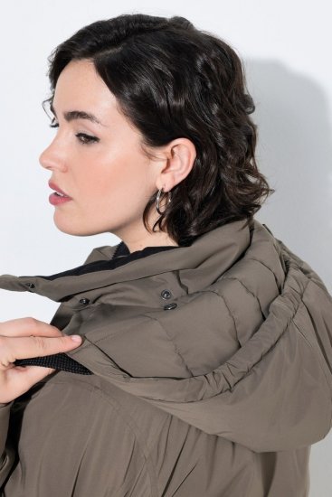 Ulla Popken 845111 Parka Verde escuro - Casacos - Casacos de Mulher em Tamanhos Grandes