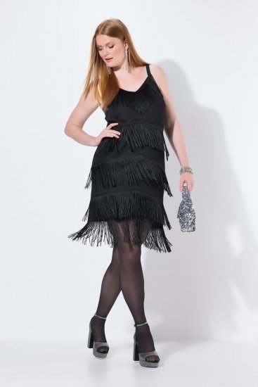 Ulla Popken 845152 Vestido sem mangas Preto - Vestidos de noite - Vestidos de festa em tamanhos grandes