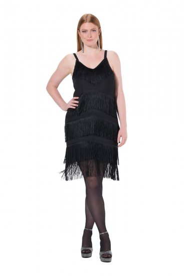 Ulla Popken 845152 Vestido sem mangas Preto - Vestidos de noite - Vestidos de festa em tamanhos grandes