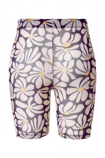 Ulla Popken 845285 Calções anti-fricção florais Preto - Calções anti-fricção - 