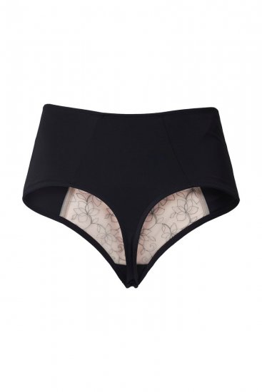Ulla Popken 845347 Tangas com flores Rosa velho - Cuecas - 