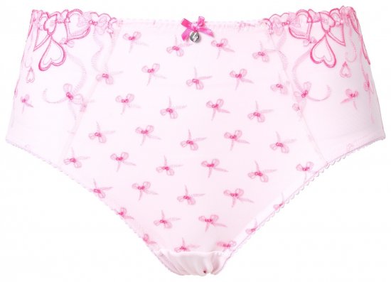 Ulla Popken 845425 Cuecas com renda Rosa - Cuecas - 