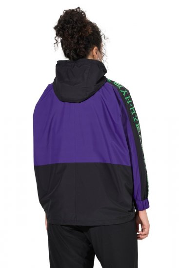 Ulla Popken 845648 Corta-vento com mangas morcego Lilás - Jaquetas - Casacos plus size para mulher