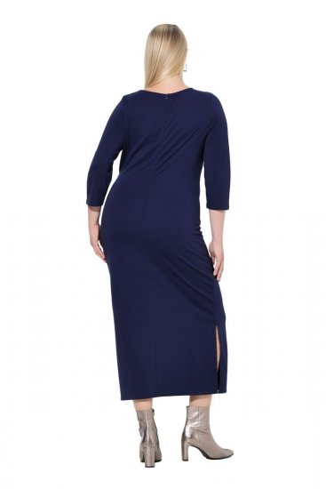 Ulla Popken 845705 Vestido de jersey Azul-marinho - Vestidos midi - Vestidos Midi Tamanhos Grandes
