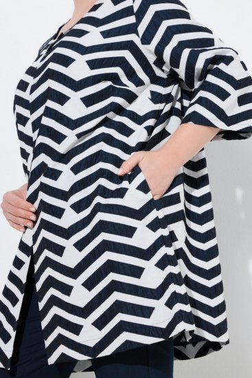 Ulla Popken 846012 Casaco Azul-marinho - Jaquetas - Casacos plus size para mulher