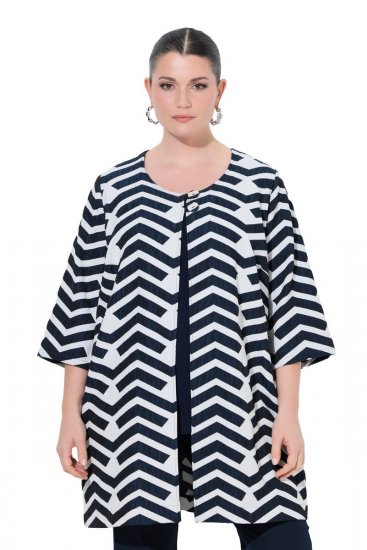 Ulla Popken 846012 Casaco Azul-marinho - Jaquetas - Casacos plus size para mulher