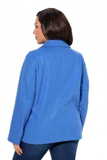 Ulla Popken 846021 Sobretudo polar Azul - Casacos - Casacos de Mulher em Tamanhos Grandes