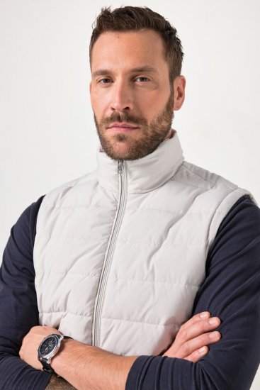 JP1880 846034 Colete outdoor Bege acinzentado - Casacos - Casacos Homem Tamanhos Grandes