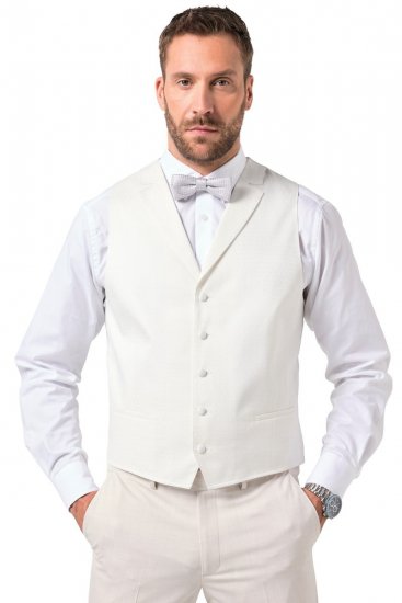 JP1880 846048 Colete de casamento Branco sujo - Fatos - Fatos de Homem Tamanhos Grandes