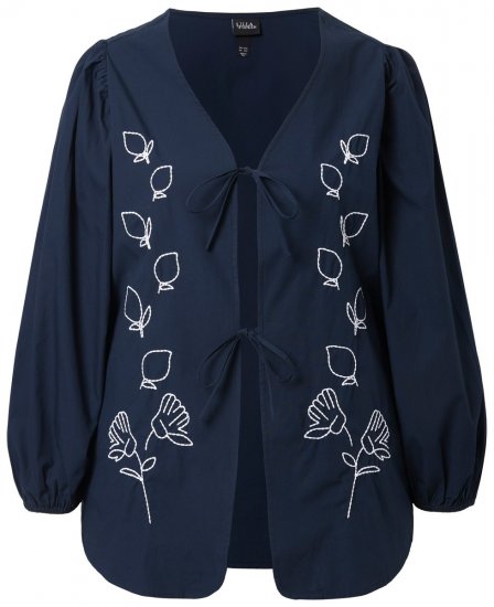 Ulla Popken 846197 Casaco Azul-marinho - Jaquetas - Casacos plus size para mulher
