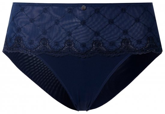 Ulla Popken 846235 Cuecas hipster com renda Azul-marinho - Cuecas - 