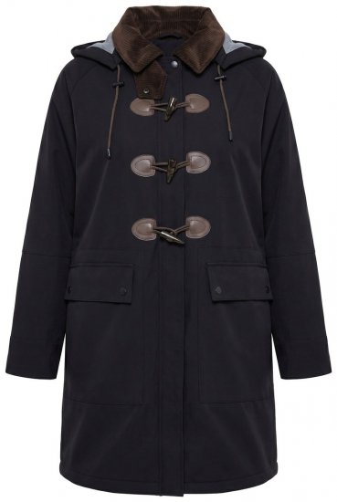 Ulla Popken 846278 Sobretudo softshell Preto - Casacos - Casacos de Mulher em Tamanhos Grandes
