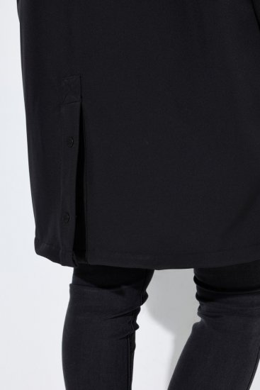 Ulla Popken 846278 Sobretudo softshell Preto - Casacos - Casacos de Mulher em Tamanhos Grandes