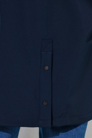 Ulla Popken 846278 Sobretudo softshell Azul-marinho - Casacos - Casacos de Mulher em Tamanhos Grandes