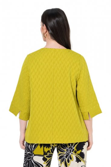 Ulla Popken 846339 Casaco Verde azeitona - Jaquetas - Casacos plus size para mulher