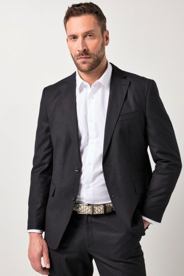 JP1880 Korsika Blazer com aspeto de linho Preto - Fatos - Fatos de Homem Tamanhos Grandes