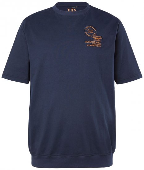 JP1880 846657 T-shirt bellyfit com emblemas Azul-marinho TALL - TALL T-shirts - T-Shirts para Homens Altos