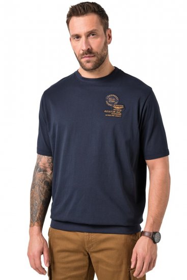 JP1880 846657 T-shirt bellyfit com emblemas Azul-marinho TALL - TALL T-shirts - T-Shirts para Homens Altos