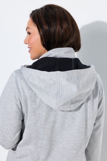 Ulla Popken 846744 Casaco softshell Cinzento mesclado - Jaquetas - Casacos plus size para mulher