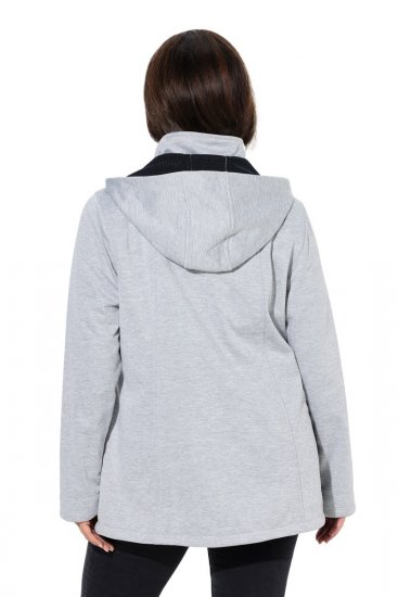 Ulla Popken 846744 Casaco softshell Cinzento mesclado - Jaquetas - Casacos plus size para mulher