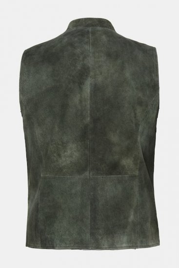 JP1880 846808 Colete em camurça de cabra Azeitona escuro - Trachten & Oktoberfest - Roupas Oktoberfest em tamanhos grandes (Trachten)