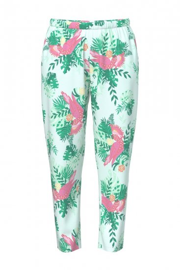 Ulla Popken 846971 Pijama com padrão Verde claro - Pijamas/Loungewear - 