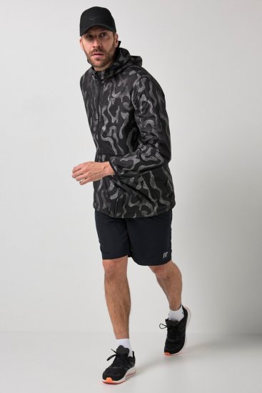Jay-Pi 847852 Casaco outdoor ultraleve com estampado refletor Preto - Casacos - Casacos Homem Tamanhos Grandes