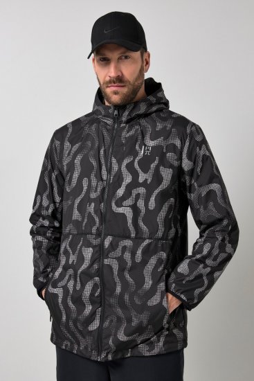 Jay-Pi 847852 Casaco outdoor ultraleve com estampado refletor Preto - Casacos - Casacos Homem Tamanhos Grandes