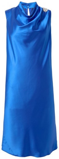 Ulla Popken 847862 Vestido de cetim Azul real - Vestidos de verão - Vestidos de verão plus size