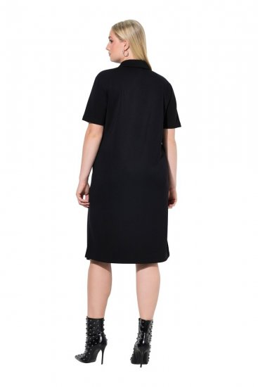 Ulla Popken 848105 Vestido de sweat Preto - Vestidos - Vestidos para todos os tamanhos