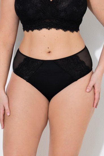 Ulla Popken 848693 Boxers com renda Preto - Cuecas - 
