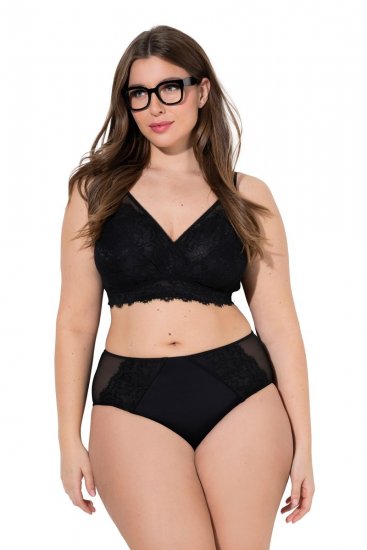 Ulla Popken 848693 Boxers com renda Preto - Cuecas - 