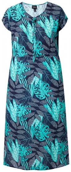Ulla Popken 848696 Vestido estampado Azul-marinho - Vestidos de verão - Vestidos de verão plus size