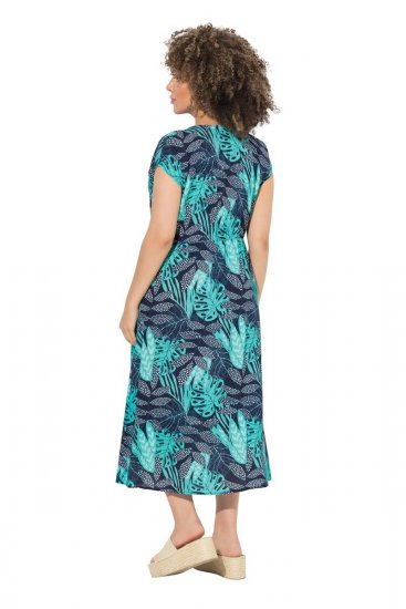 Ulla Popken 848696 Vestido estampado Azul-marinho - Vestidos de verão - Vestidos de verão plus size