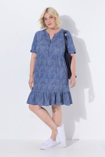Ulla Popken 848724 Vestido estampado Multicolor - Vestidos - Vestidos para todos os tamanhos