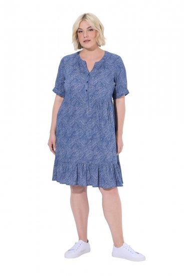 Ulla Popken 848724 Vestido estampado Multicolor - Vestidos - Vestidos para todos os tamanhos
