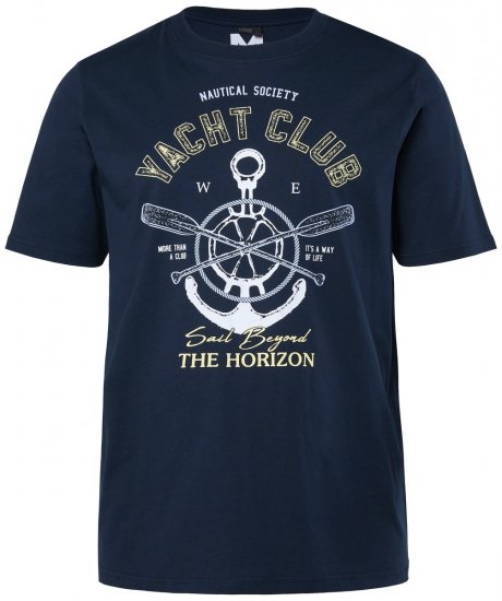 Men+ 958 T-shirt Yacht Club Azul-marinho - T-shirts - T-shirts Homem Tamanhos Grandes
