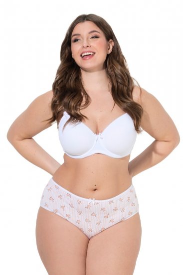 Ulla Popken 849098 Cuecas com flores pack de 6 Laranja - Cuecas - 