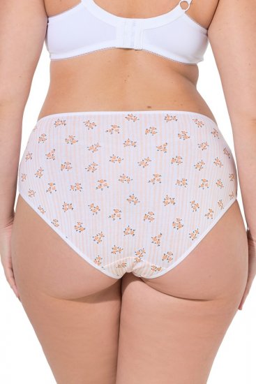 Ulla Popken 849098 Cuecas com flores pack de 6 Laranja - Cuecas - 