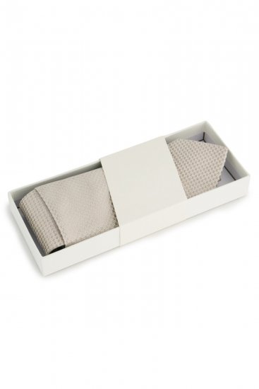 JP1880 849125 Conjunto de gravata extra-comprida Areia - Gravatas e laços - 