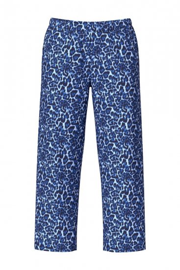 Ulla Popken 849144 Pijama com padrão animal Azul-marinho - Pijamas/Loungewear - 