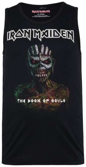 JP1880 849285 Iron Maiden The Book of Souls Camisola de alças Preto - T-shirts de bandas - Camisetas de Bandas em Tamanhos Grandes