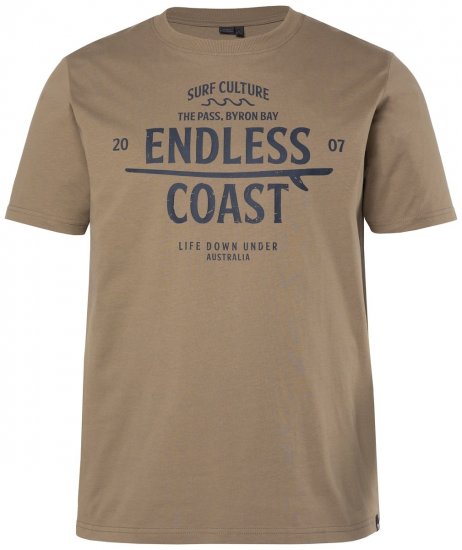 Men+ 448 T-shirt Endless Coast Cinzento acastanhado - T-shirts - T-shirts Homem Tamanhos Grandes