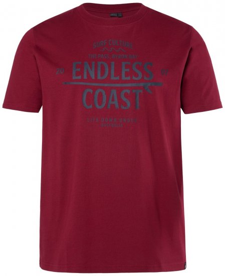 Men+ 448 T-shirt Endless Coast Castanho acobreado - T-shirts - T-shirts Homem Tamanhos Grandes