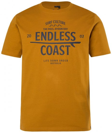 Men+ 448 T-shirt Endless Coast Avelã claro - T-shirts - T-shirts Homem Tamanhos Grandes